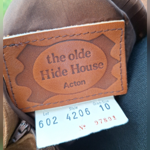 (10/12) Vintage Suede Leather Skirt & Jacket Set , The Olde Hide House , 2PCS - Picture 15 of 17